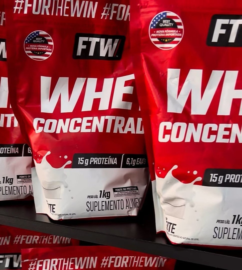 Whey Concentrado Refil 1kg Sabor Chocolate - Ftw - Chocolate