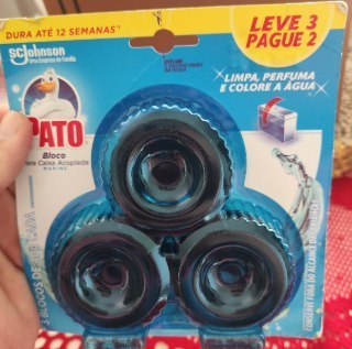 Pack Pato Desodorizador Sanitário Caixa Acoplada Marine Leve 3 Pague 2 40g
