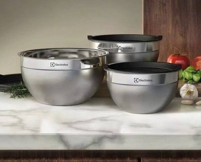 Conjunto de Bowls Tigelas de Inox Electrolux