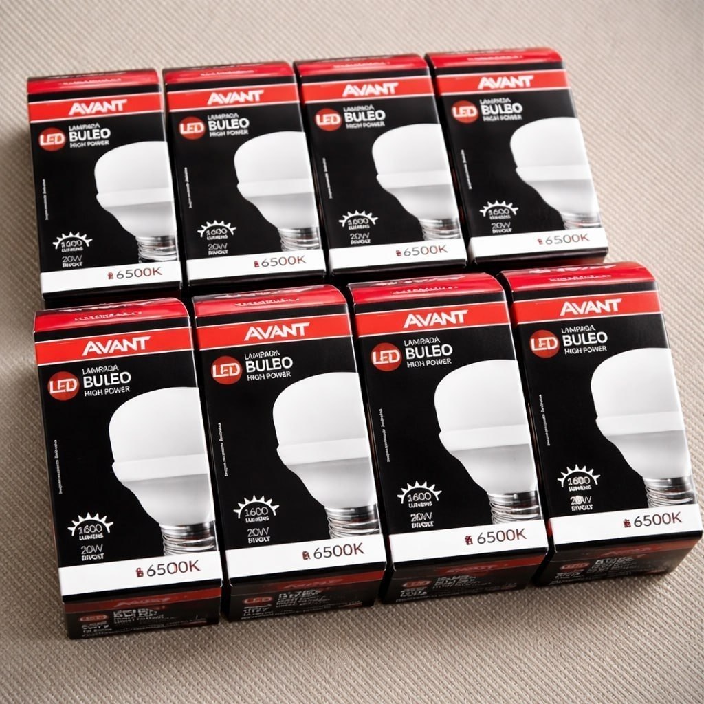 Kit 10 Lâmpadas Led 20w Bulbo 6500k Luz Branca Avant Luz Branco-frio