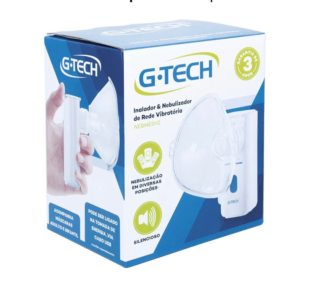 G-Tech Nebulizador de Rede Vibratória NEBMESH2, Branca