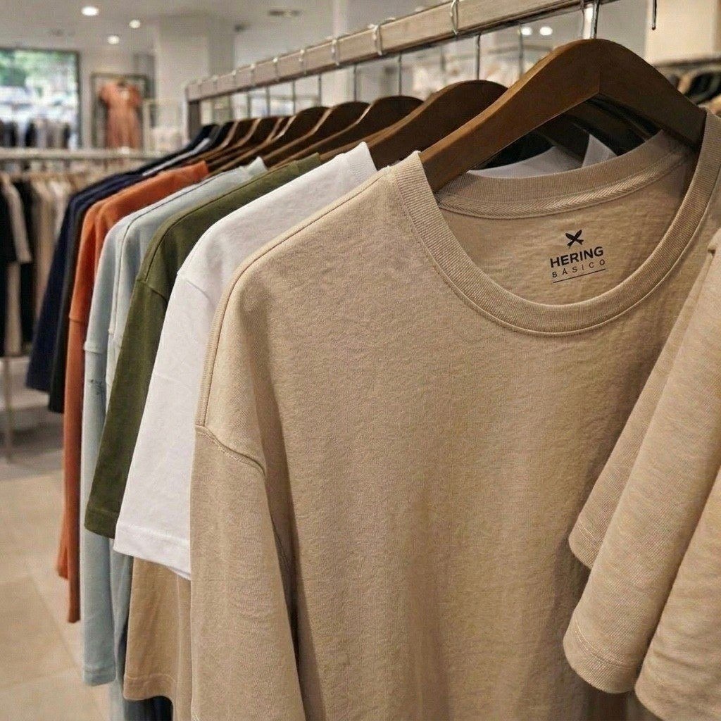 Kit Camiseta Hering C/ 3 Peças Masculina