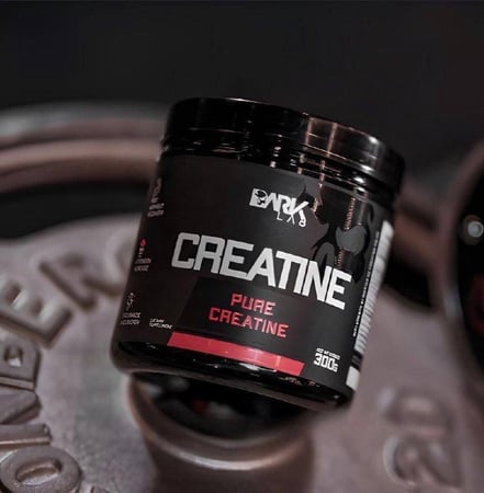 Creatina Pura Dark Lab 300g, Monohidratada 100% de Pureza, Para Atletas e Musculação, Abso...