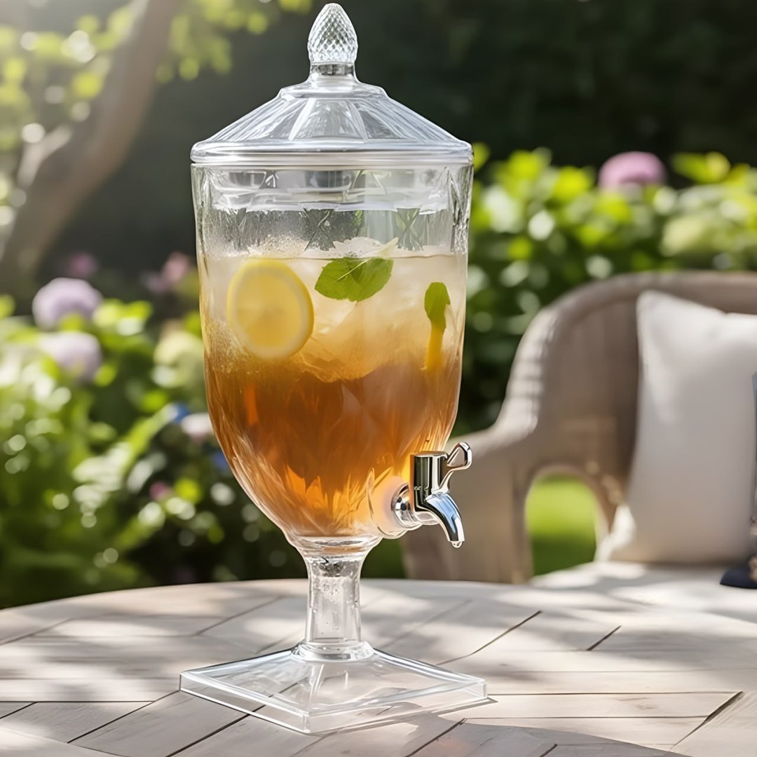 Suqueira 4,5 Litros Acrílico Cristal Com Torneira