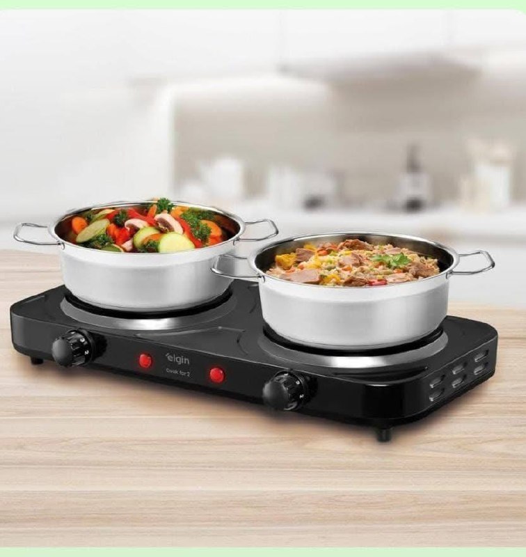 Fogão Elétrico Portátil Cooktop Elgin Double Cook 2 Bocas