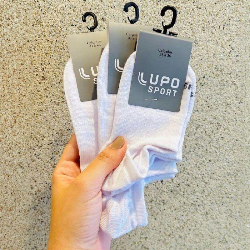 Kit Com 6 Pares De Meia Sapatilha Adulto Lupo Sport