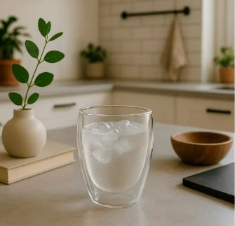 Jogo de Copos de Vidro para Cappuccino 350ml 6 Peças Haus Concept Inspire