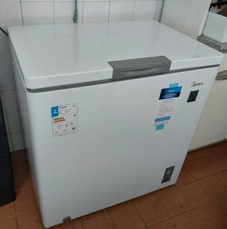 Freezer Horizontal Midea 1 Porta 198L Inverter Branco - Bivolt