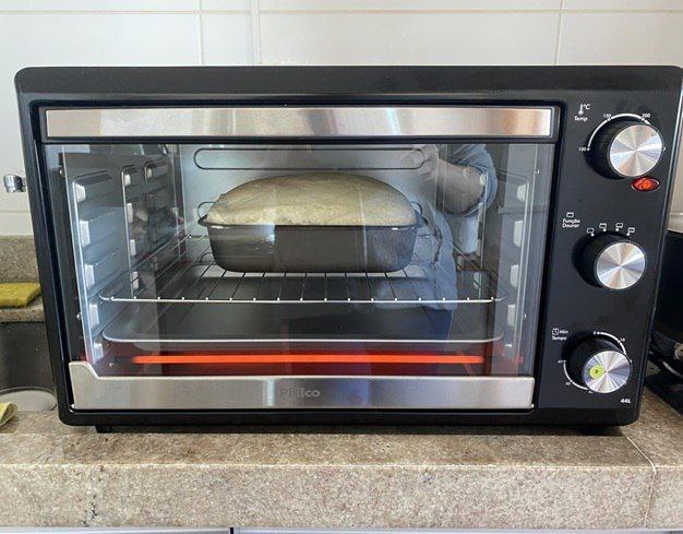 Forno Elétrico Philco Dupla Resistência 44L c/ Timer Preto Inox - 110v