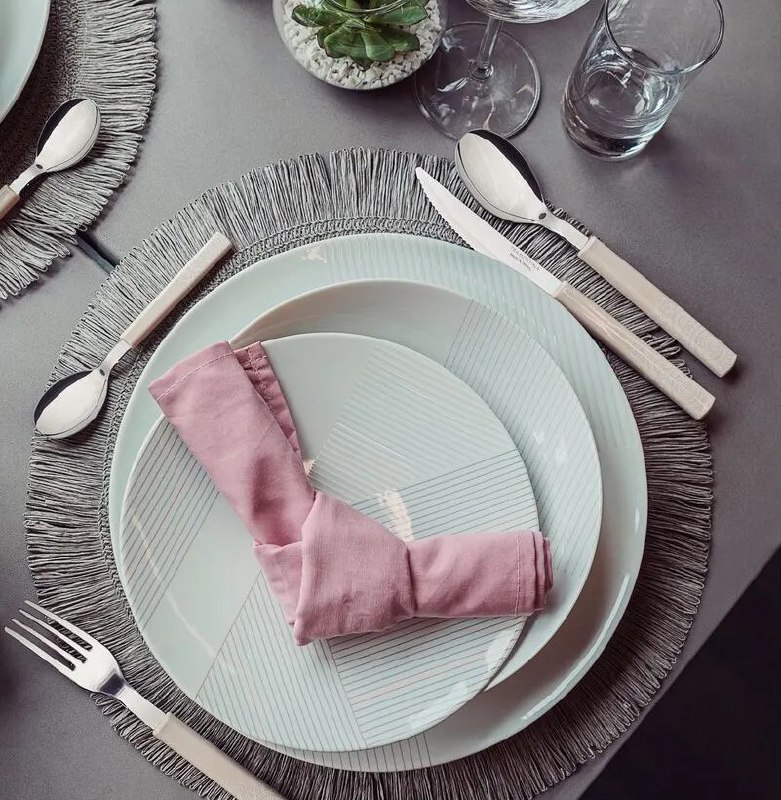 Aparelho de Jantar Tramontina Grid em Porcelana Decorada - 20 Peças