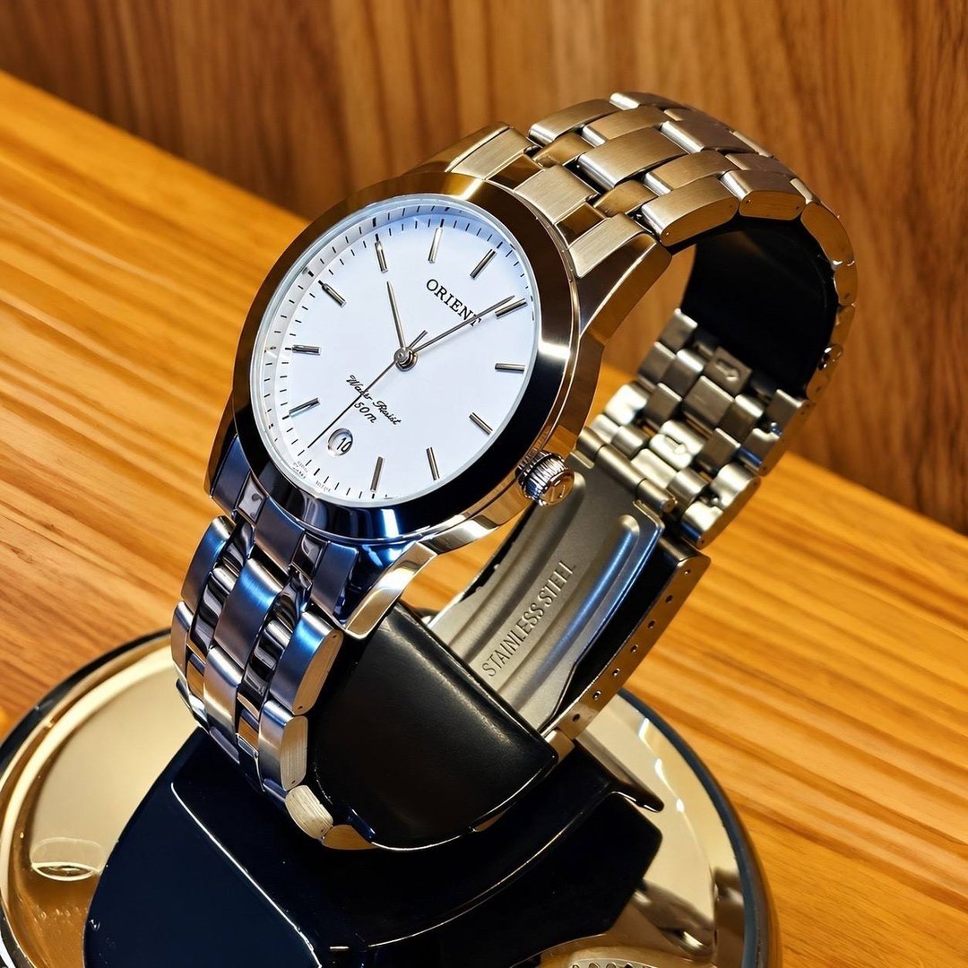Relógio Orient Masculino MBSS1004A Prata Analógico Aço Inoxidável