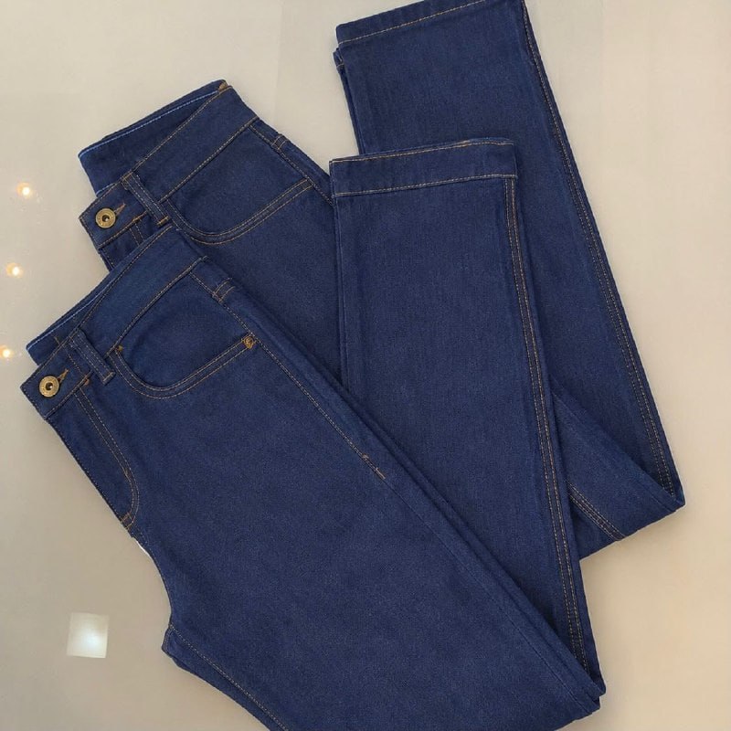 Calça Jeans Masculina Grossa Para Trabalho Boca Larga Balão