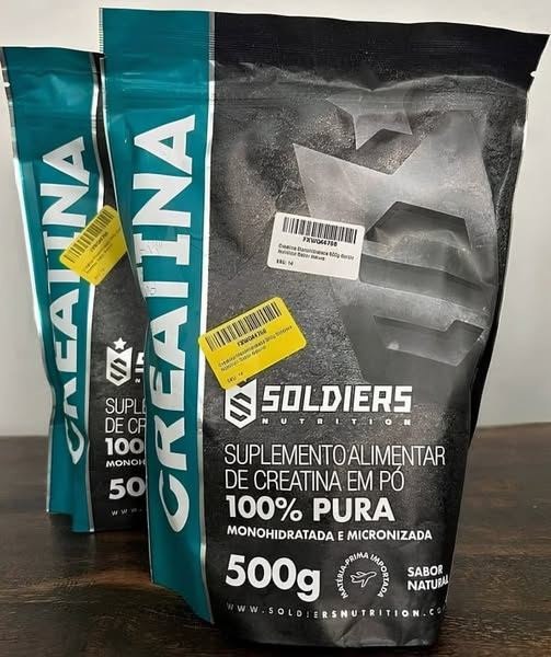 🤓Creatina Monohidratada 600g - 100% Pura Importada - Soldiers Nutrition