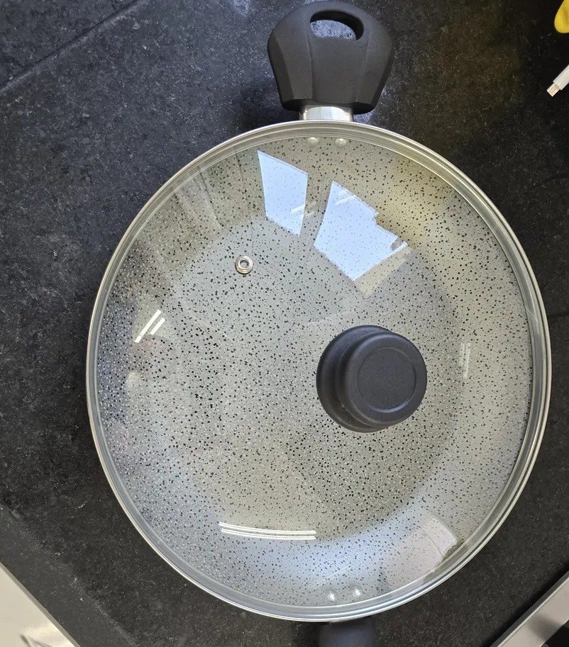 Panela Wok Antiaderente Panelux de Alumínio Maximum Stone Verde 32cm