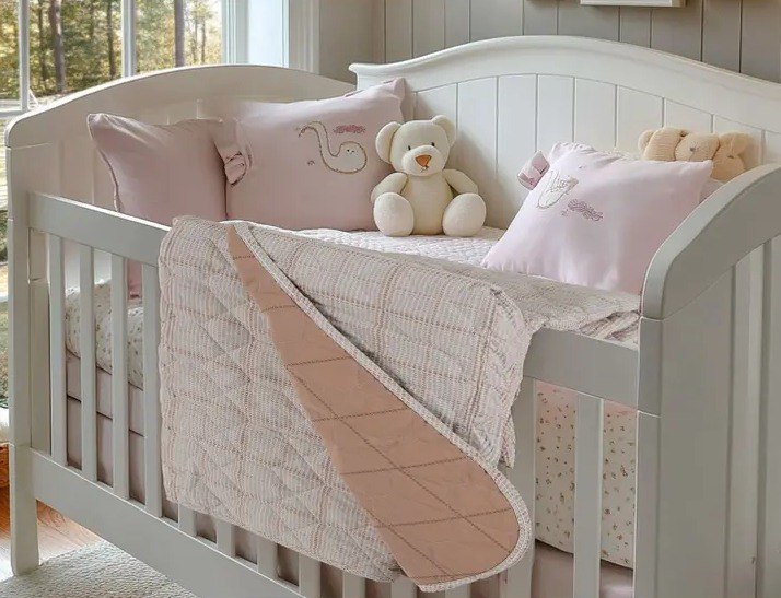 Colcha Infantil Baby Novelo Terracota para Berço Artex 100% Algodão