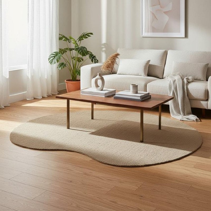 Tapete Sisal Natural Basic Mesclado Orgânico Sala Casa 1.5 M 2 M Basic Mesclado