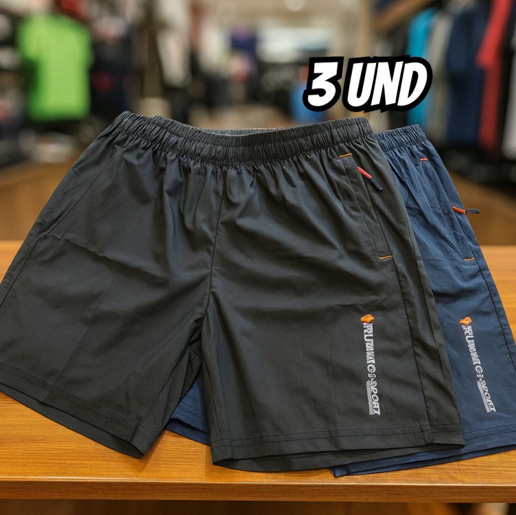 Kit 3 Bermudas Dry Fit De Alto Padrão Para Academia