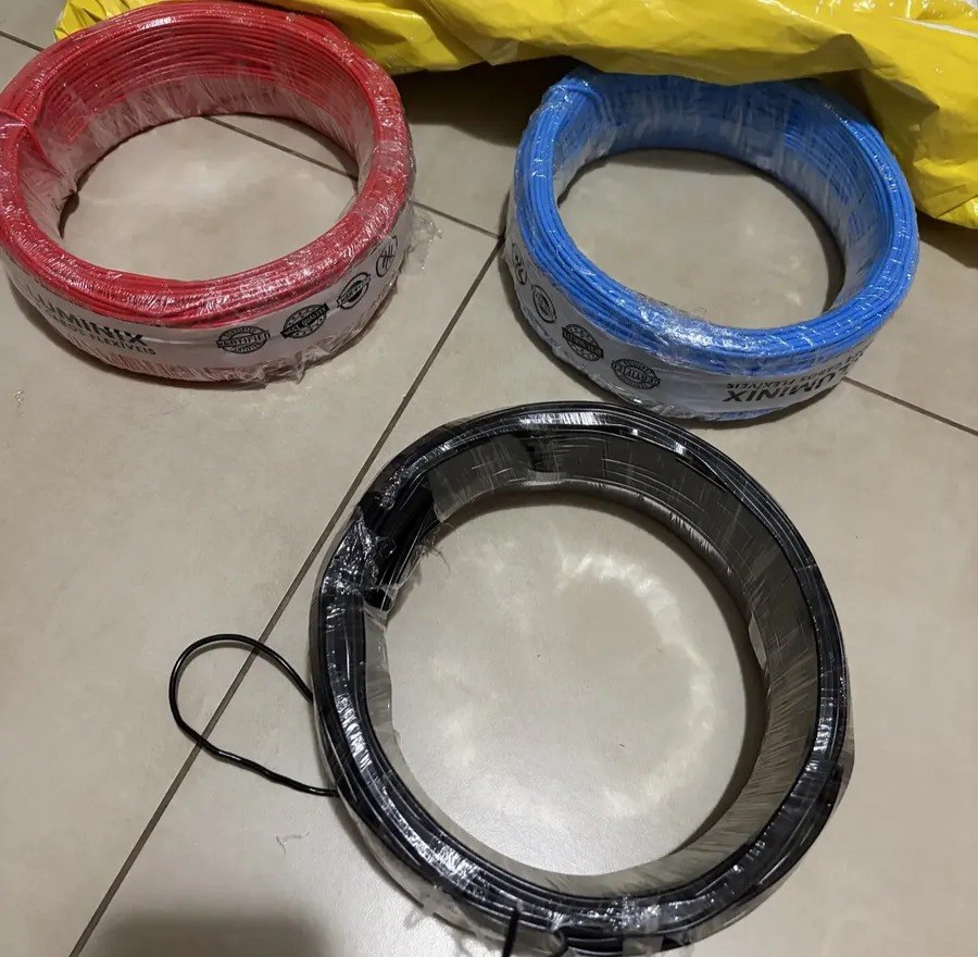 Cabo Flexível 1,5 Mm² Illuminix Rolo Com 100 Metros 750v - Preto, Vermelho ou Amarelo