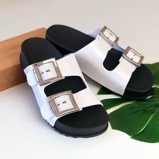 🤓Sandalia Zaxy Partner Feminina Papete Fivelas Birken Macia