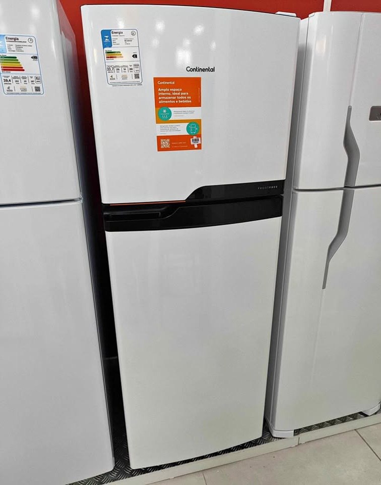 Geladeira Continental Frost Free Duplex Turbo Freezer Branco 380L - 110v/220v