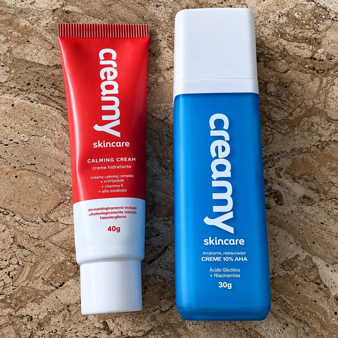 Kit Duo Calming Cream + Ácido Glicólico 10%