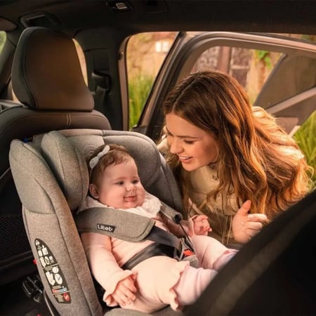 Cadeirinha Infantil Para Carro Litet Mass 0-36kg Preta E Cinza - Bb458