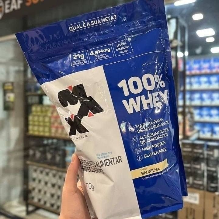 100% Whey Refil (900g) - Baunilha - Max Titanium, Max Titanium