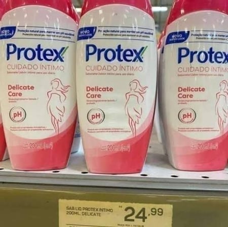 Sabonete Líquido Protex Cuidado Íntimo Delicate Care 200ml - Promo