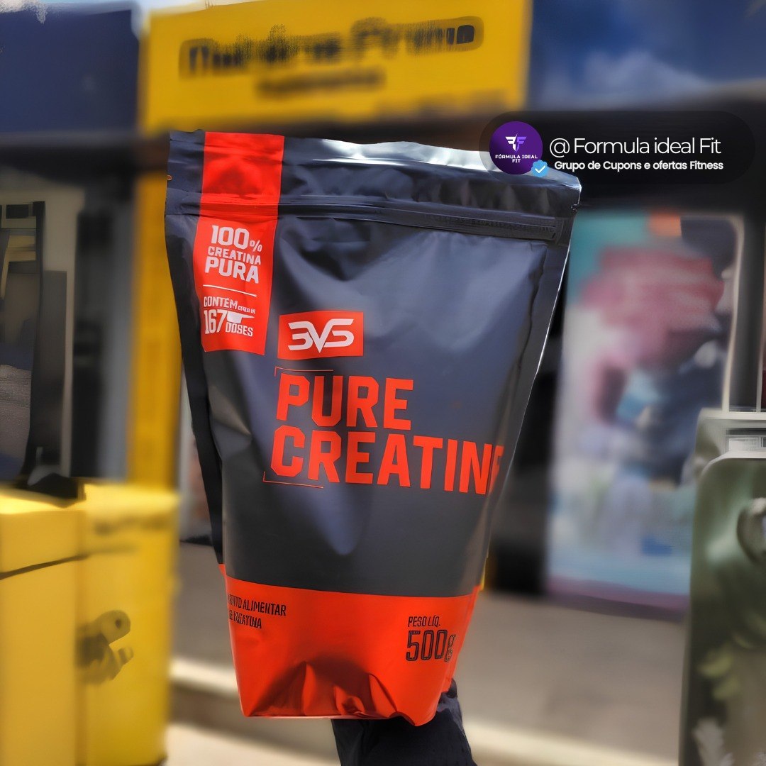 Creatina Monohidratada 500g - 100% Pura - 3vs Nutrition
