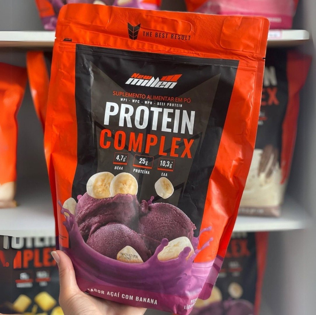 Protein Complex - 1,8Kg - New Millen - Sabor Açaí Com Banana