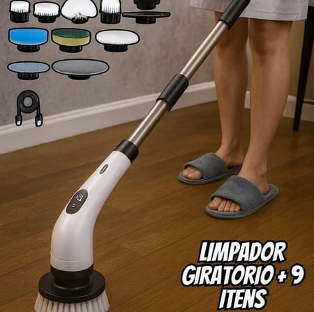 Escova De Limpeza Elétrica Jy-6010 - Branco - Unidade - 1