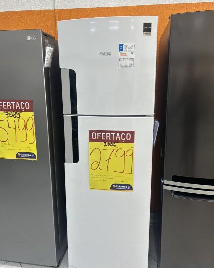 🤓Geladeira frost free duplex CONSUL branca crm50lbbna 410 litros 220v