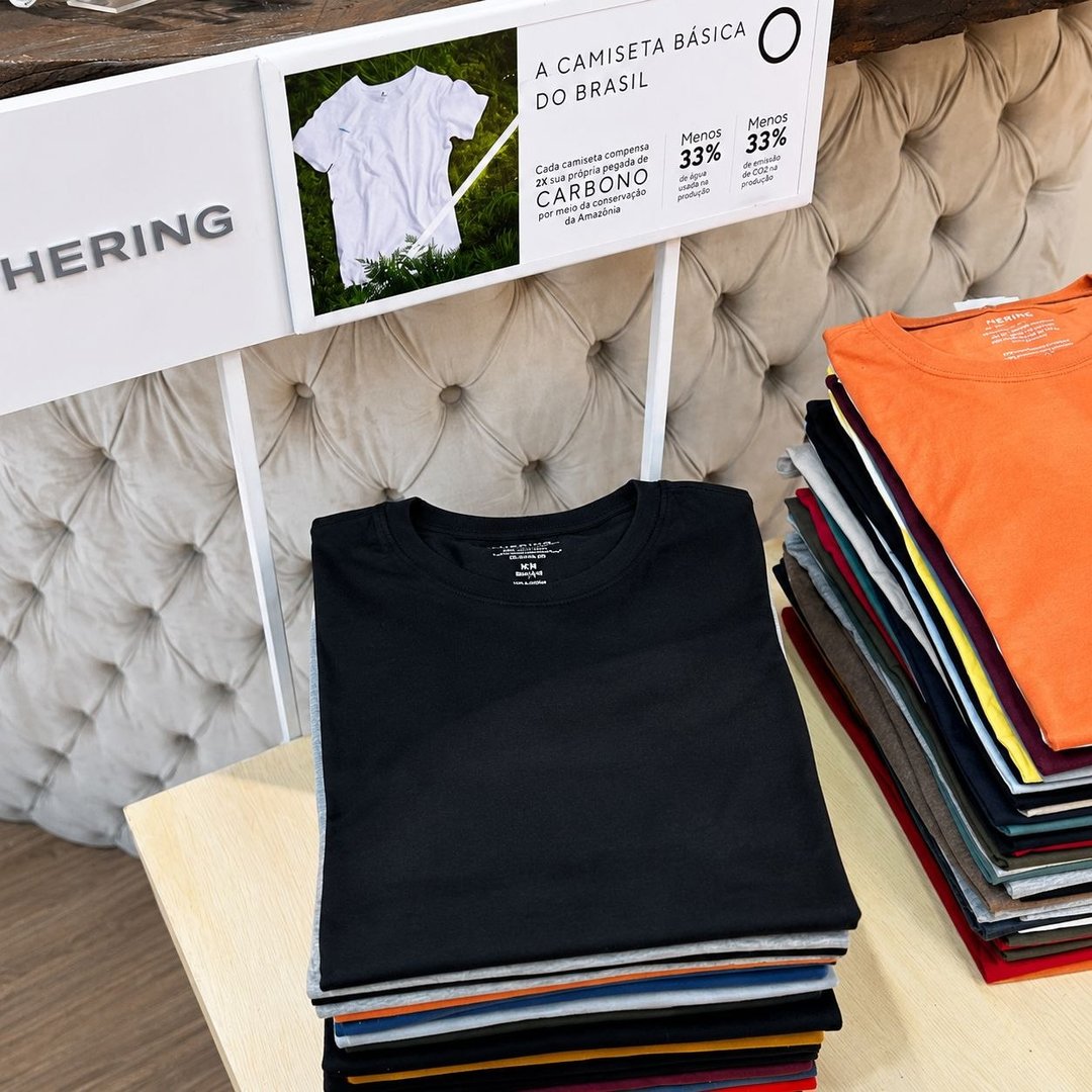 Kit 5 Camisetas Hering Basica Masculina Algodão Original