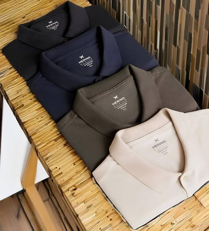 Kit 2 Camisas Polo Hering Básic Masculina Tam XG e XXG - 3 cores