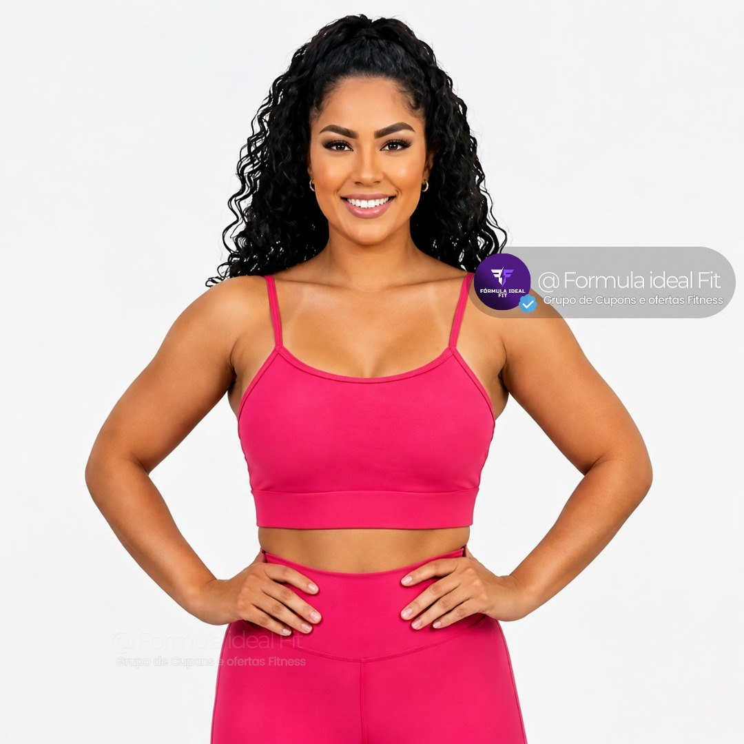Top Fitness Academina De Alcinha Fina Com Bojo