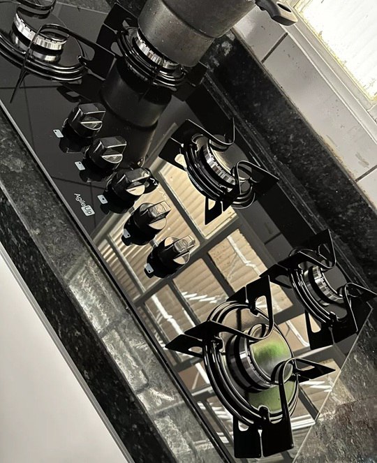 Cooktop 5 Bocas Atlas Agile Up Mesa de Vidro e Mega Chama Acendimento Automatico - Bivolt