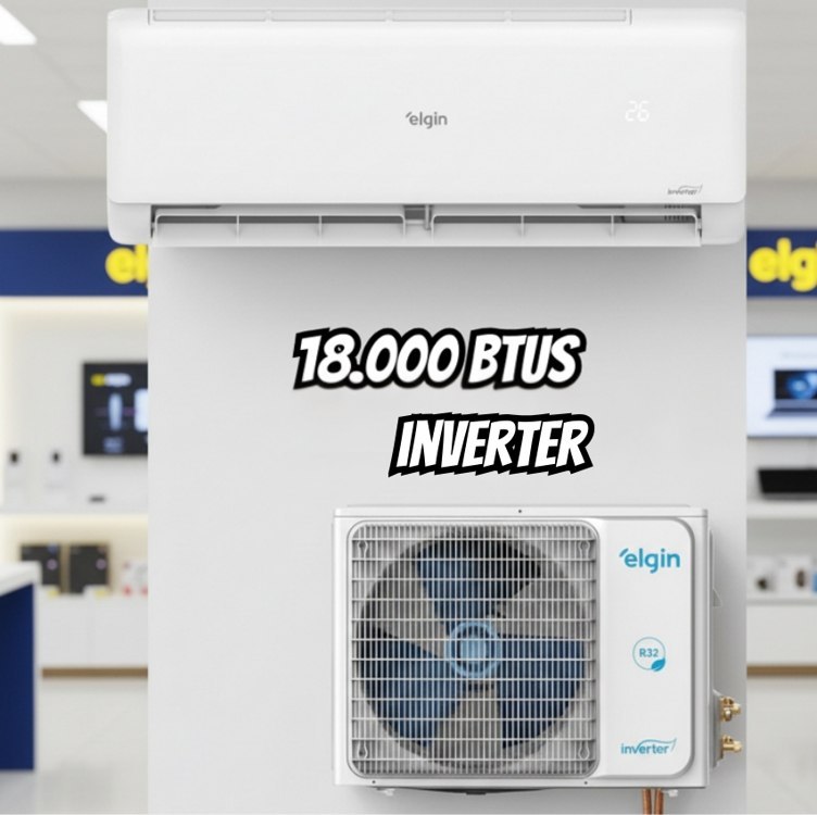 Ar Condicionado Split Hi Wall Elgin Eco II Connect Inverter 18.000 Btus Frio 220v R-32