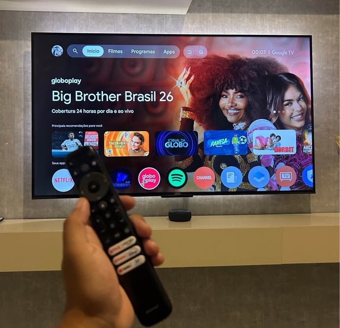 Smart TV 43" SEMP TCL 4K LED 2025 HDMI USB Google TV AiPQ Pro Google Assistente Comando de...