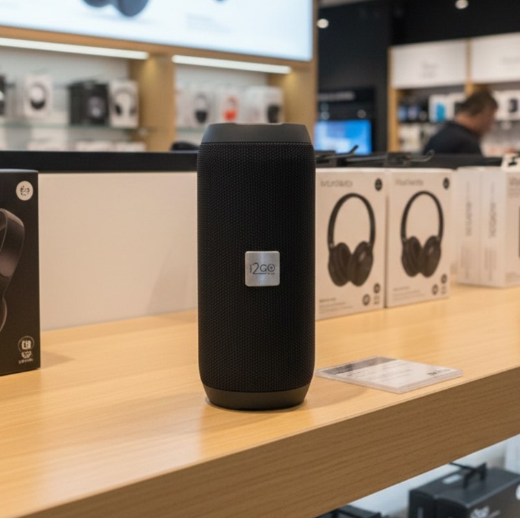 I2GO, Caixa De Som Bluetooth Essential Sound Go, 10W RMS, Resistente à Água, Preto