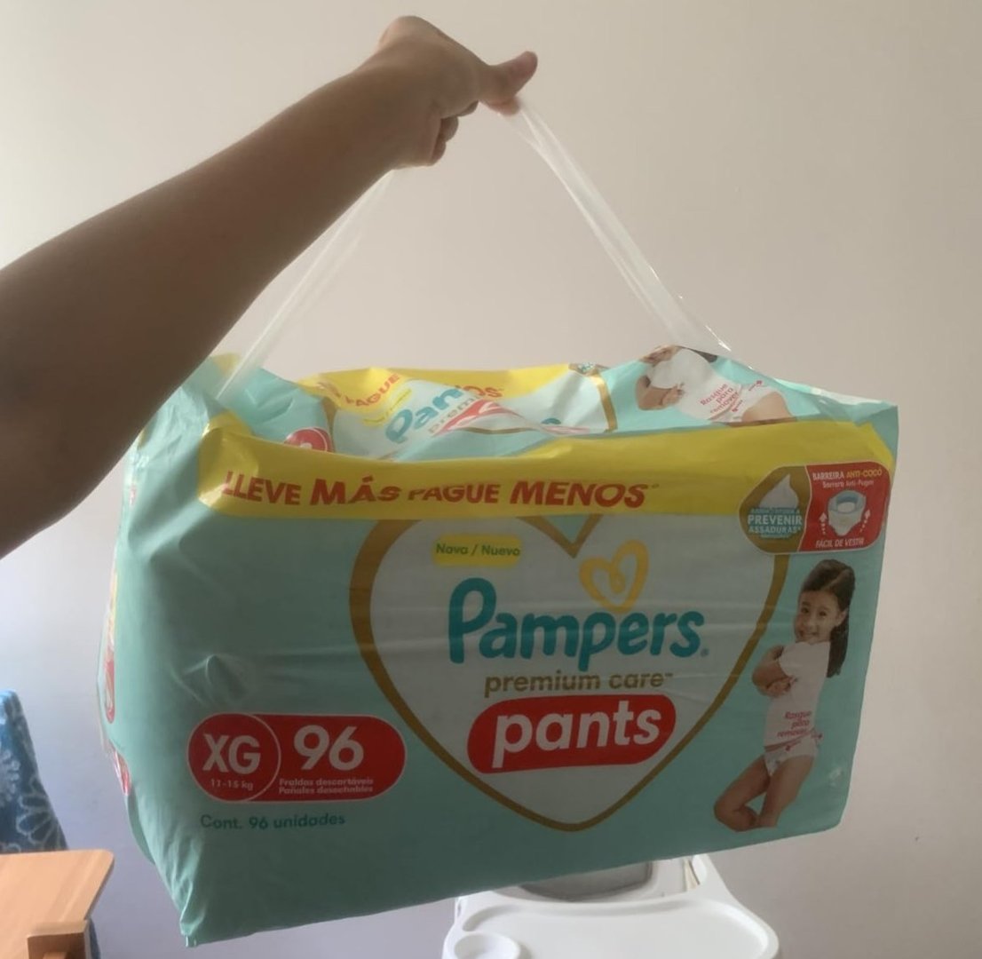 Pacote de Fralda Pampers Premium Care Pants Tam. XG - 96 Unidades