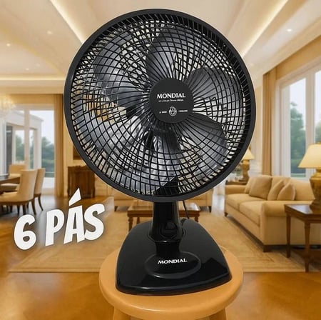 Ventilador De Mesa 30cm Super Power, Mondial, 60w - Vsp-30-b