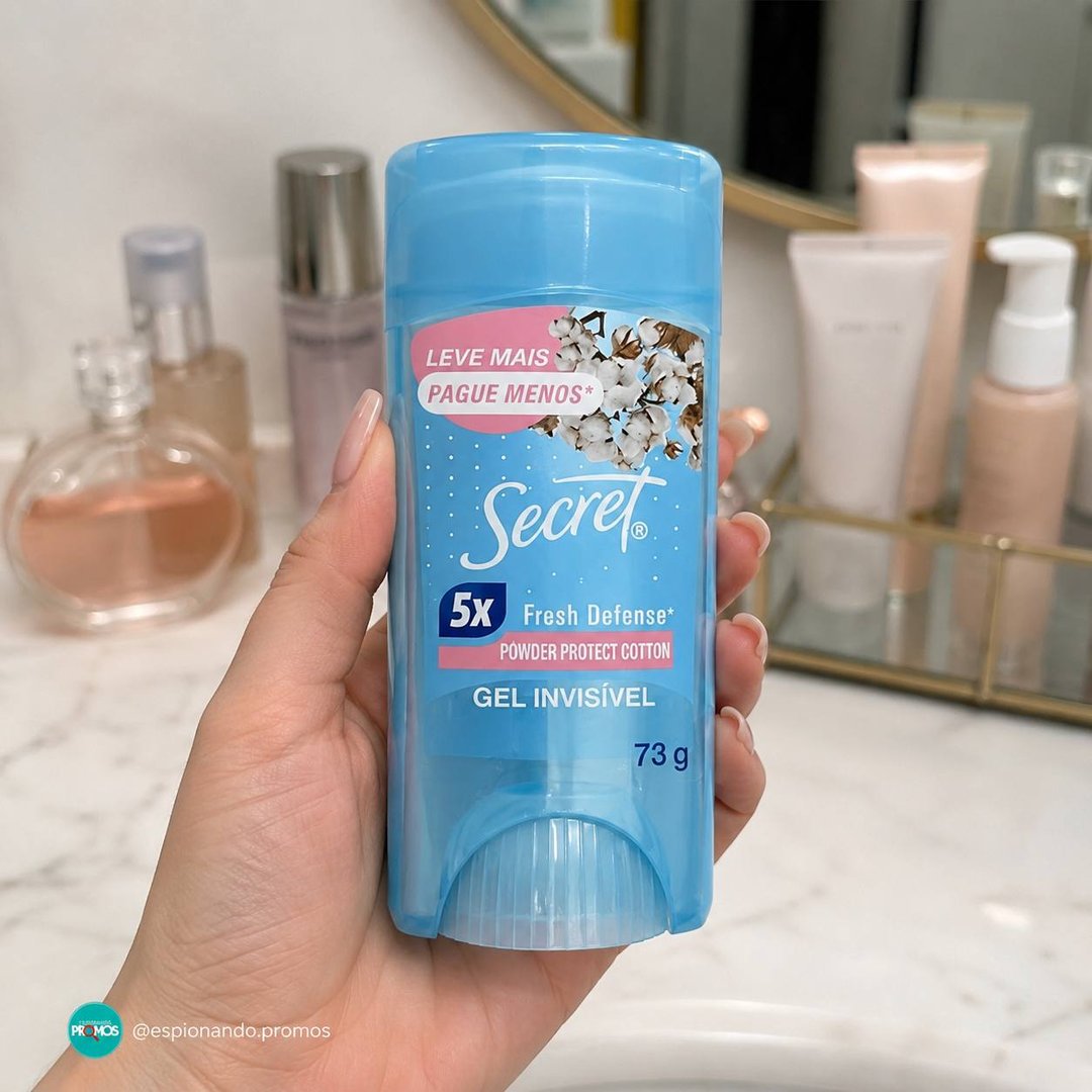 Secret Desodorante Antitranspirante em Gel Powder Protect Cotton 73g