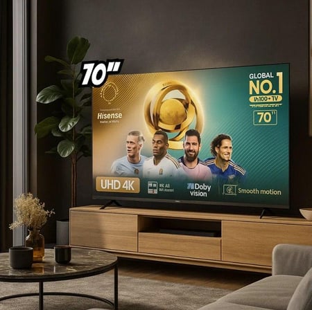 Hisense Smart TV UHD 4K DLED 70" Polegadas 70A6N com HDR10+ Dolby Vision Game Mode Control...