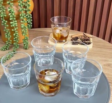 Jogo de Copos de Vidro 310ml 6 Peças Haus Concept Country