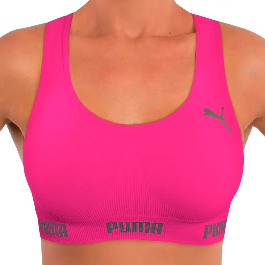 Top Puma Original Feminino Alta Sustentação Academia Fitness
