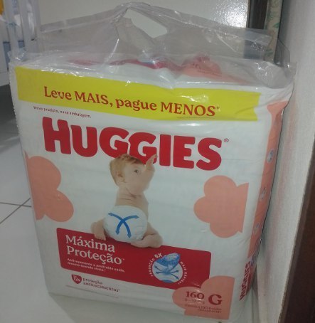 Pacotão Fralda Huggies Máxima Proteção com tecnologia Xtra-Flex Tam. G - 160 unidades