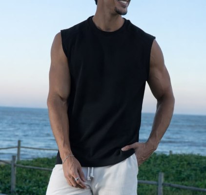 Regata Oversized Masculino Tamanho Grande Básica Lisa Branco P