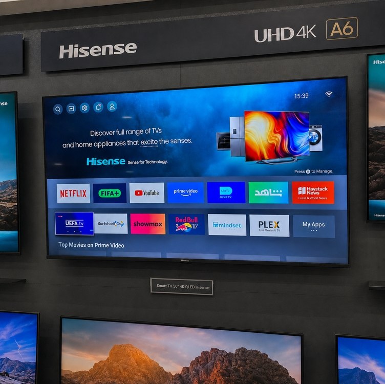 Smart TV Hisense HI-QLED 4K 50" polegadas com Processador AI, Dolby Vision Atmos e Compatibilidade Alexa - 50Q6QVV