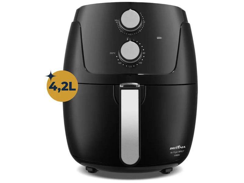 Air Fryer Britânia BFR37 Preto com Timer 4,2L