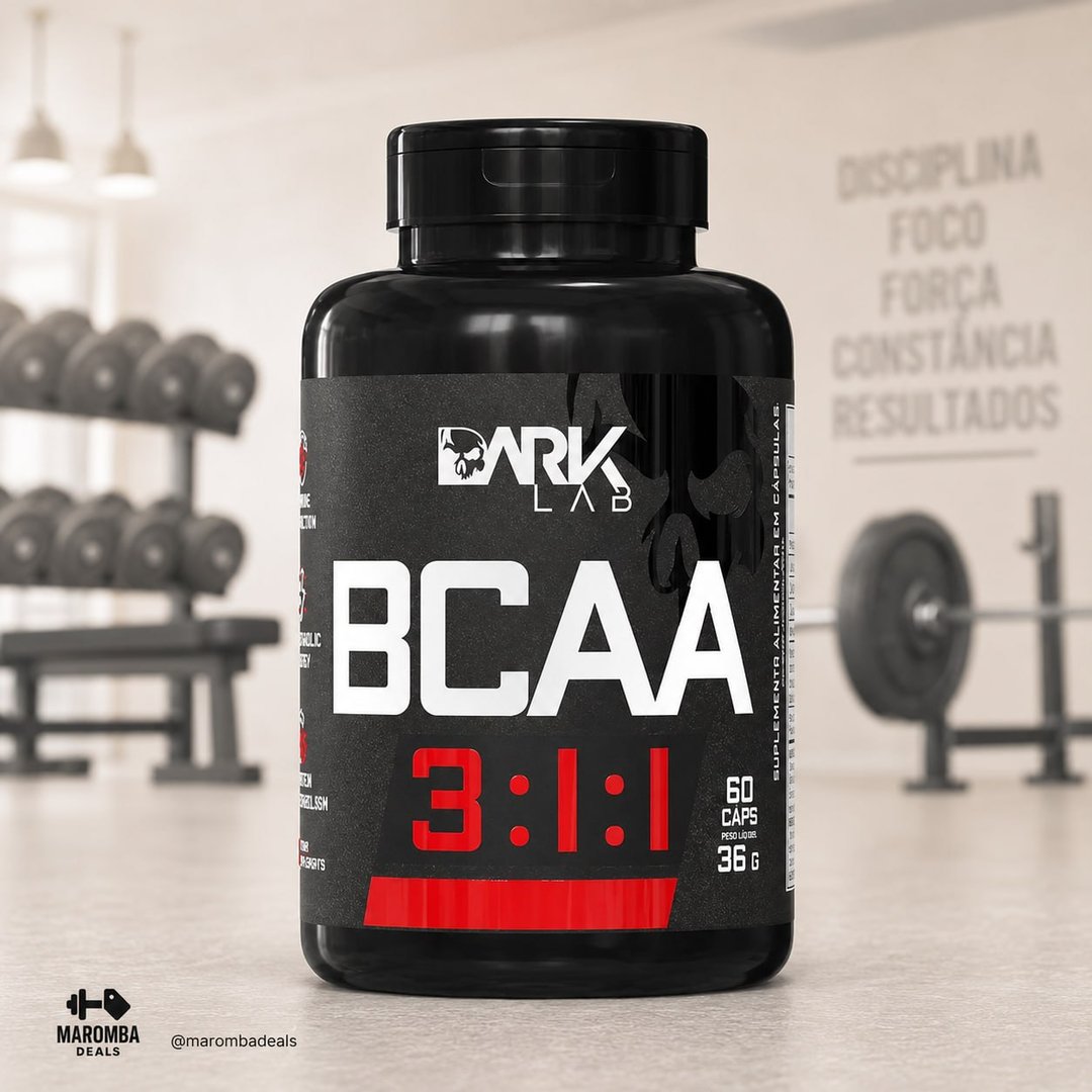 Bcaa 3:1:1 60 Caps Dark Lab Leucina Valina E Isoleucina Sabor Sem Sabor